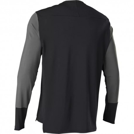 Fox Maglia A Maniche Lunghe Defend Foxhead – T-Shirt Termica Uomo, Nero, Taglia XXL, Abbigliamento Motocross E Casual